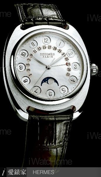 HERMES Dressage第二代 馬術表演月相錶鉑金款