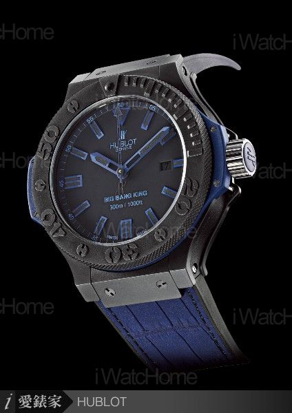 Big Bang King All Black Blue Ref. 322.CI.1190.GR.ABB09