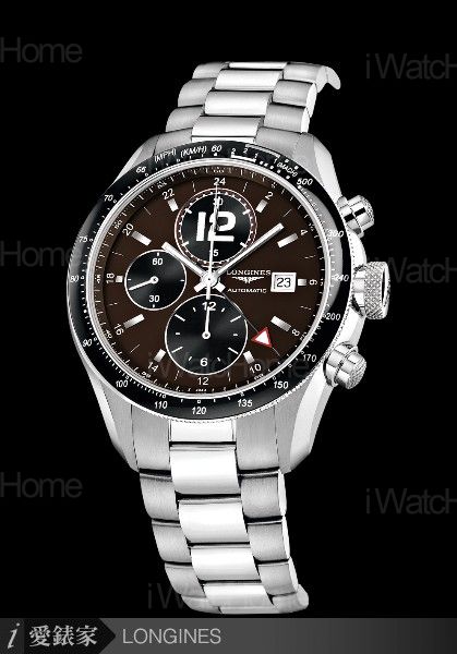 GrandeVitesse 極速系列24小時制兩地時間計時碼錶精鋼鍊帶款