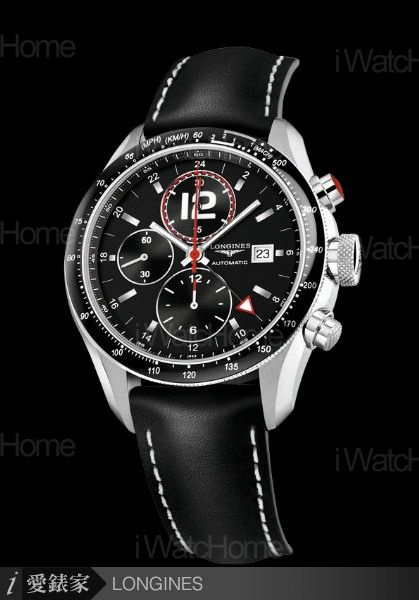 GrandeVitesse 極速系列24小時制兩地時間計時碼錶皮帶款