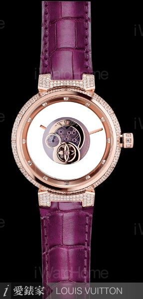 Tambour Mysterieuse Night神秘錶玫瑰金鑲鑽款