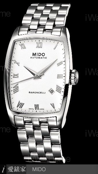 MIDO Baroncelli tonneau Gent男仕腕錶Ref. M003.107.36.033.00