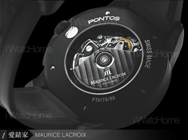 Pontos Chronograph奔濤系列運動款計時碼錶黑陶瓷款