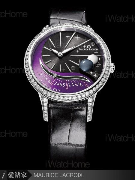 Starside Sparkling Date 銀河系列限量腕錶黑紫雙色面盤款