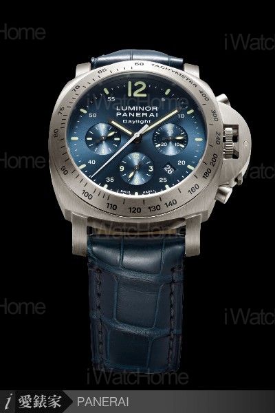 PANERAI Luminor CHRONO DAYLIGHT 44毫米鈦金屬計時腕錶皮帶款