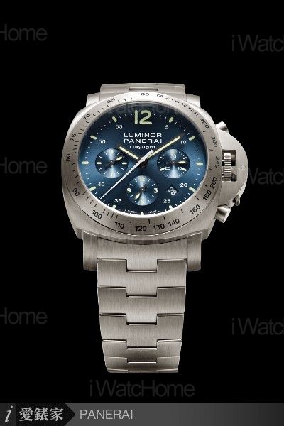 PANERAI Luminor CHRONO DAYLIGHT 44毫米鈦金屬計時腕錶鍊帶款