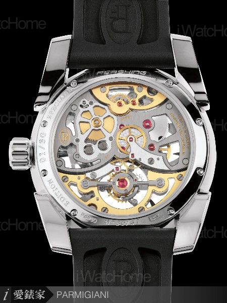 Pershing Tourbillon Ajoure鏤空陀飛輪腕錶鈀金款PF601190.06