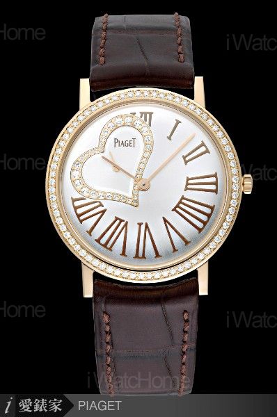 Altiplano伯爵玫瑰金超薄鑲鑽腕錶