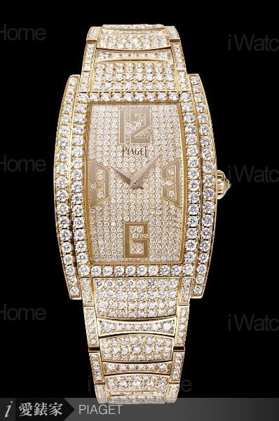 Limelight玫瑰金全鑽帶腕錶