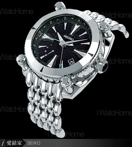 SEIKO G.L.T.兩地時間腕錶