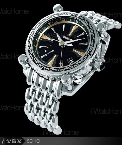 SEIKO G.L.T.兩地時間限量款腕錶Ref. SBLA059