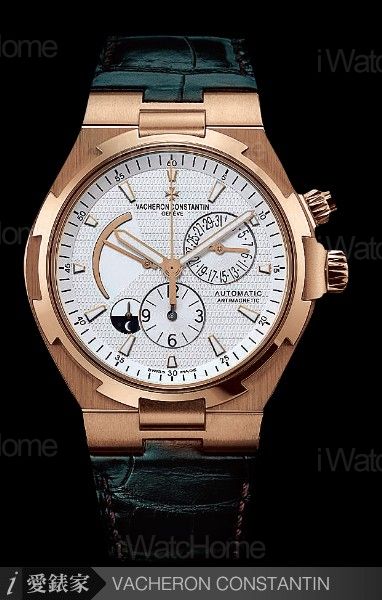 Overseas 縱橫四海兩地時間腕錶 皮帶款