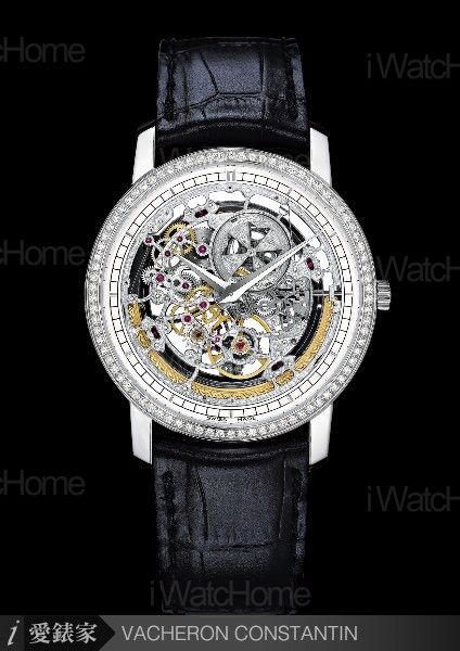 Patrimony Traditionnelle Openworked Large Size 傳承系列大型鏤空鑽錶