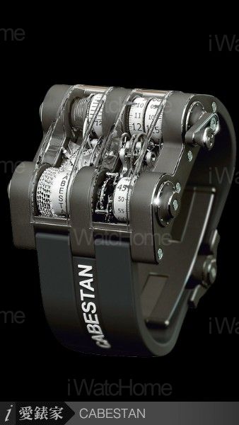 Cabestan Winch Tourbillon Vertical鈦金白滾輪款