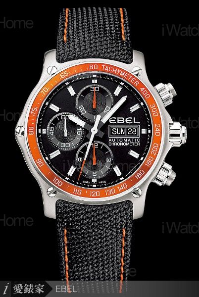 1911 Discovery自動計時腕錶膠帶款