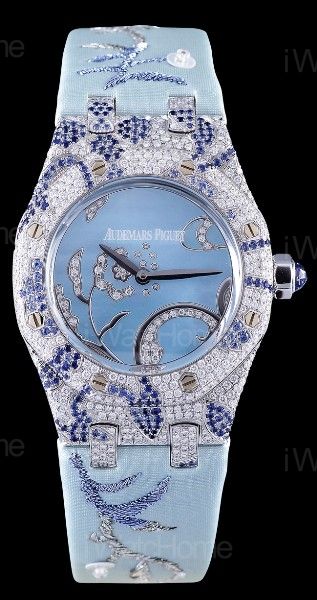 皇家橡樹珠寶錶 67608BC 2008年式水藍款