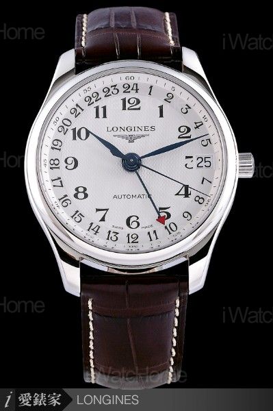 Master 巨擘系列24小時制兩地時間腕錶