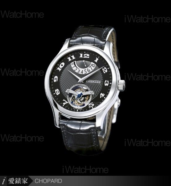 L.U.C. Tourbillon Steel Wings Platinum Black Dial