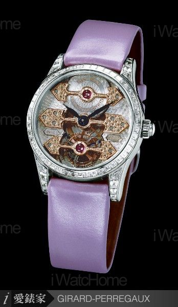 Bridge三金橋陀飛輪女用鑽錶Platinum