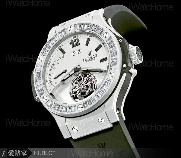 Classic Fusion Platinum Mat Diamonds Big Date Tourbillon