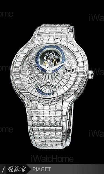 Piaget Polo白K全鑽陀飛輪腕錶