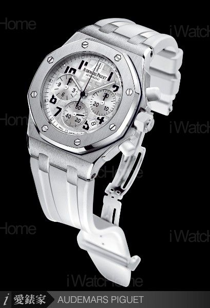 皇家橡樹離岸型黑白計時碼錶（無鑽）