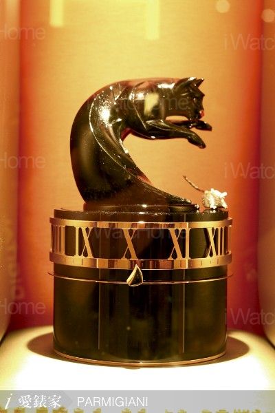 貓抓老鼠機械玩偶座鐘