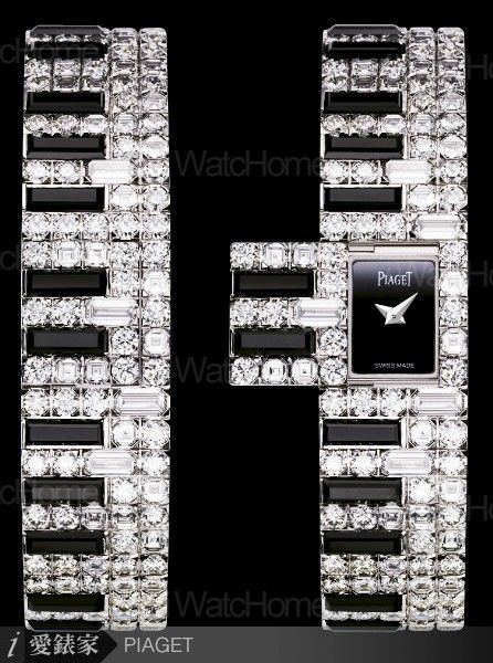 Limelight伯爵白K鑲鑽琴鍵神秘腕錶（Jazz Music主題）