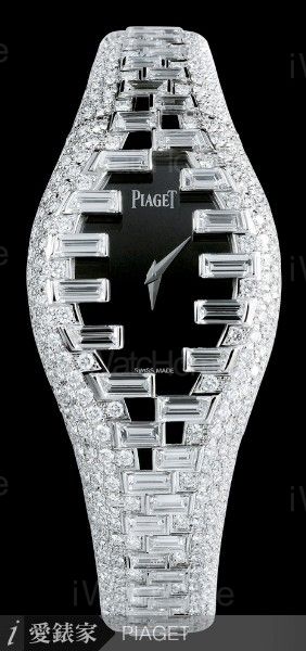 Limelight伯爵白K鑲鑽腕錶（Jazz Music主題）琴鍵鑽鐲