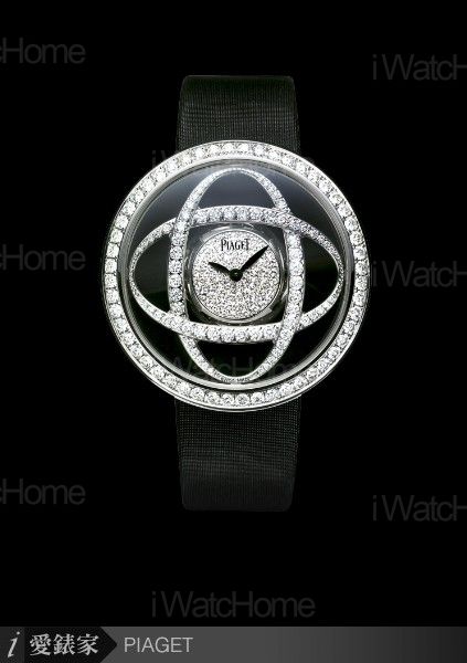 Limelight伯爵白K鑲鑽腕錶（Jazz Dance主題）絹帶款