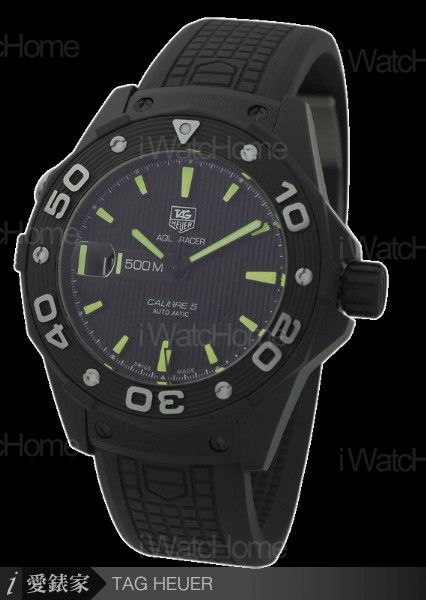 TAG HEUER Aquaracer 500M Calibre 5 鈦金屬自動腕錶