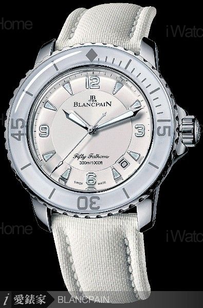 BLANCPAIN Fifty Fathoms五十噚純白潛水錶Ref. 5015-1127-52