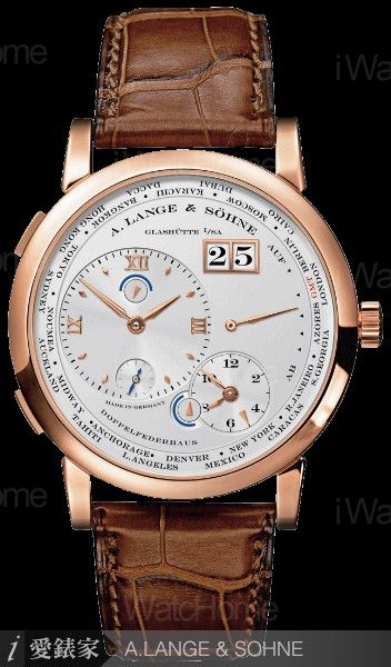 A.LANGE & SOHNE Lange 1 TimeZone Rose Gold世界時區錶
