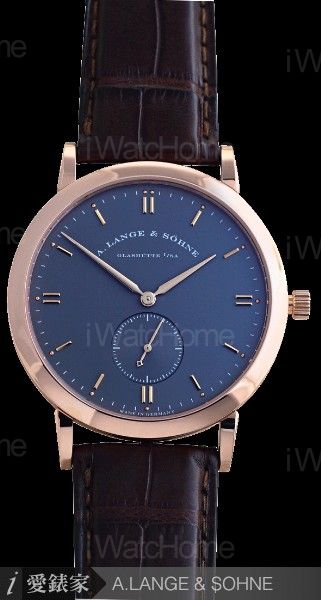 A.LANGE & SOHNE Saxonia Rose Gold手上鍊腕錶