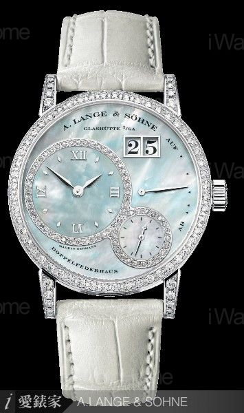 A.LANGE & SOHNE Little Lange 1 Soiree White Gold珠寶腕錶