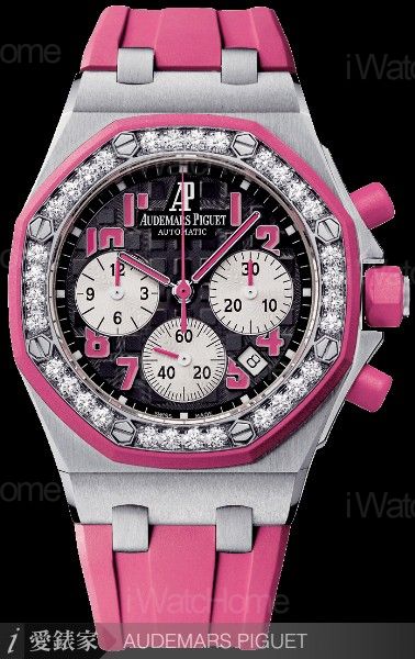 皇家橡樹離岸型Lady Cat限量計時碼錶26266SK