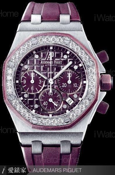 皇家橡樹離岸型女裝計時碼錶26048SK