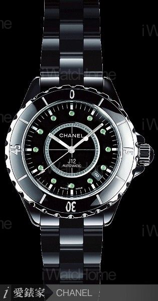 J12祖母綠時標腕錶