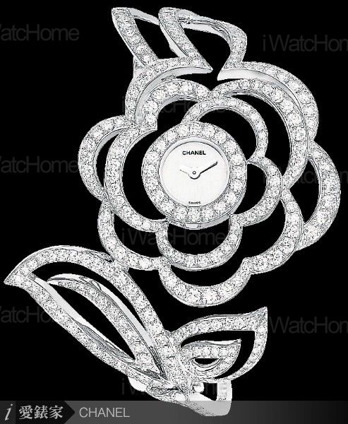 Fil de Camelia Brecelet Watch花線山茶花鑽錶