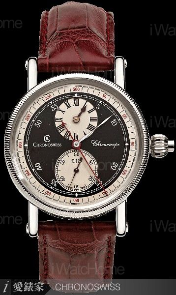 CHRONOSWISS Chronoscope三針一線單按把計時碼錶CH1523 bw