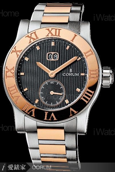 CORUM Romvlvs Large Date ST/RG BR
