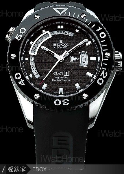 EDOX Day Date Automatic Ti