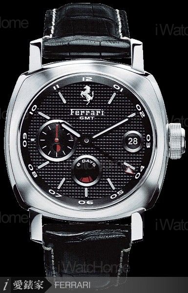 FERRARI Granturismo 八日鍊兩地時間腕錶FER00012