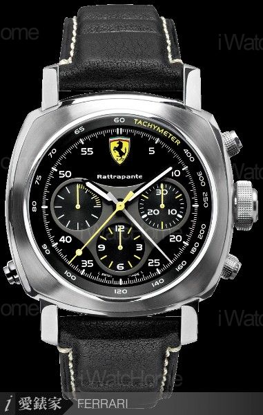 FERRARI Scuderia Rattrapante雙追針計時碼錶 FER00010