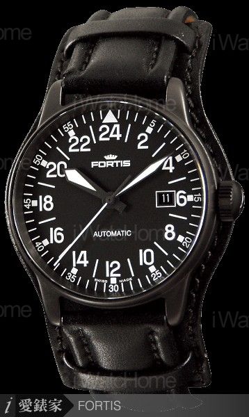 FORTIS Flieger Black 24-Hour