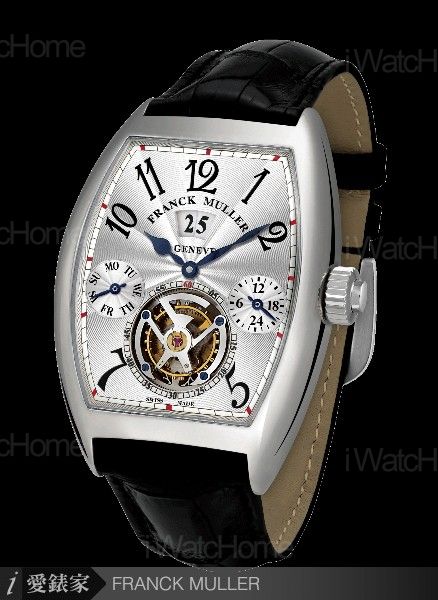 FRANCK MULLER Cintree Curvex大日期雙時區陀飛輪腕錶 8880 T G DT
