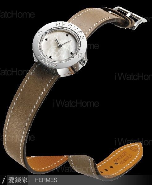 HERMES Passe-Passe雙圈皮錶帶腕錶