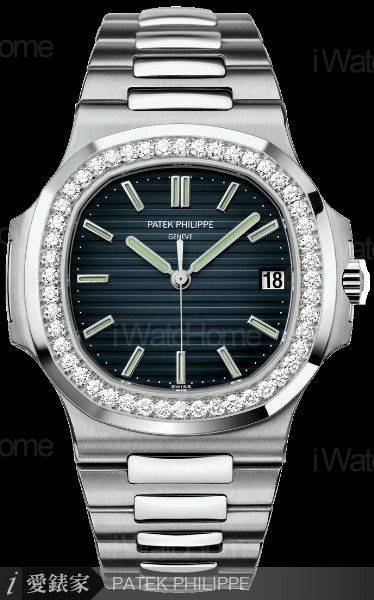 Nautilus Ref.5713/1W鑲鑽自動錶