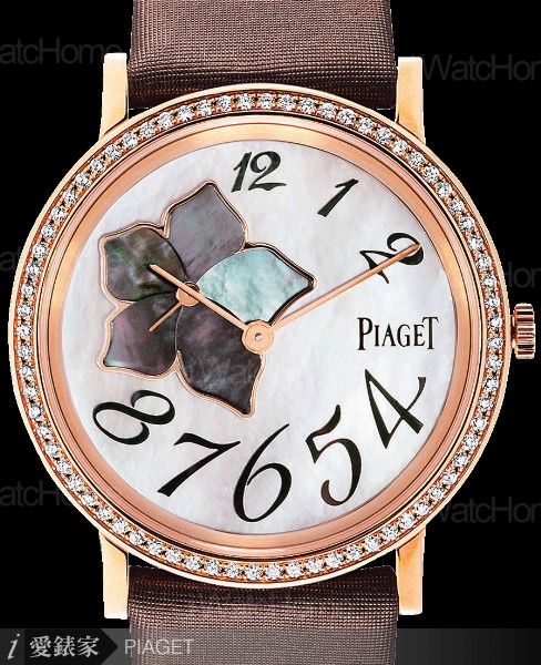 Altiplano玫瑰金鑲鑽腕錶