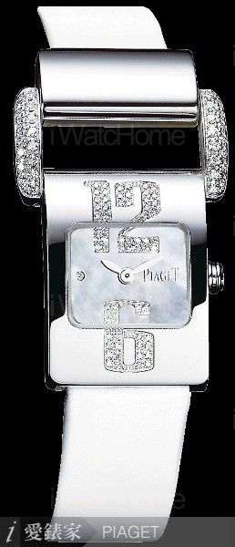 Miss Protocole 白K鑲鑽腕錶